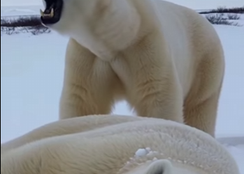 P1012007 helped mother polar bear was asking me help (Part 2)