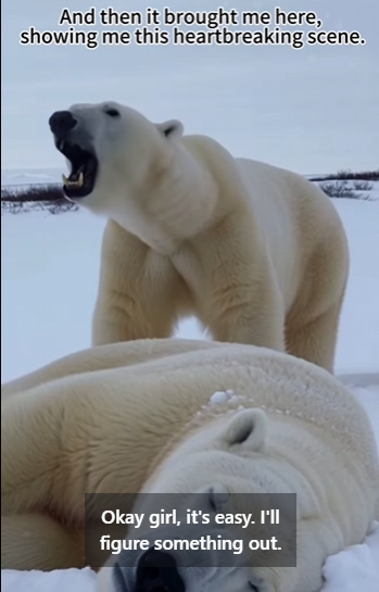 P1012007 helped mother polar bear was asking me help (Part 2)