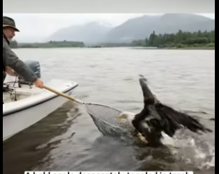 Q2612001 Rescuing Bald Eagle desperately tangled in trash (Part 2)