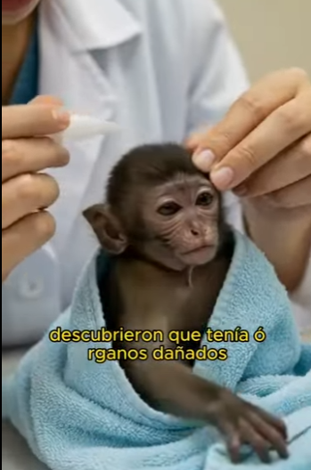 A2612001 little monkey is being abused by its mother (Parte 2)