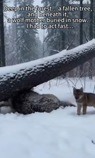 Wolf Pup Knocked on My Door in Blizzard (Part 2)