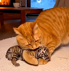 K1603006 🐶🐱Cat became a mother to a Tiger (Part 2)