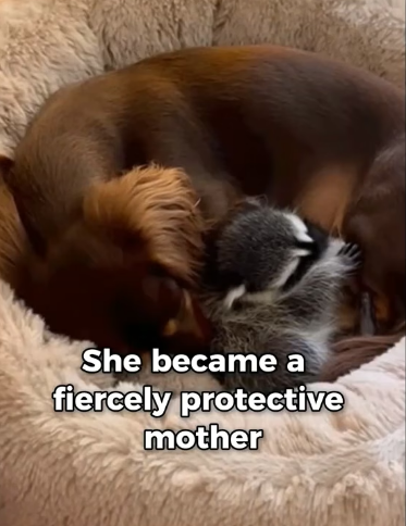 F1803009 My Dachshund Saved A Baby Racoon (Part 2)