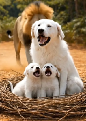 Y1004010 Unbelievable Moment_ A Predator Turns Savior and Saves a Helpless Puppy (Part 2)