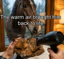 F2204005 My Horse Found Tiny Animal in Rain An Emotional Fox Rescue Story (Part 2)