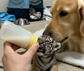 V2504007 family dog discovered tiny tiger cub, brought it home then. (Part 2)