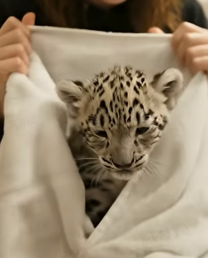 M2704007 helpless snow leopard cub fought to survive above flood then (Part 2)