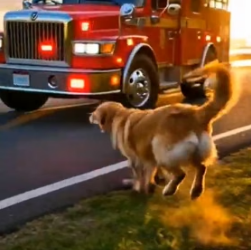 Y0505005 Beach Rescue Firefighter Golden Retriever Save Whale Shark (Part 2)