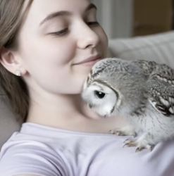 V1105008 Kind woman saved baby owlet then…(Part 2)