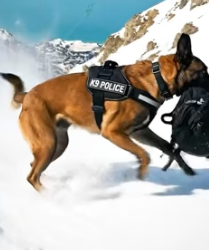 Y1105015 Brave K9 Dog Rescued Woman Dangerous Ski Lift Incident (Part 2)