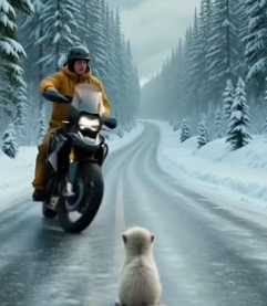 A1505008 Man Finds Tiny Snow Leopard Cub on Frozen Road (Part 2)