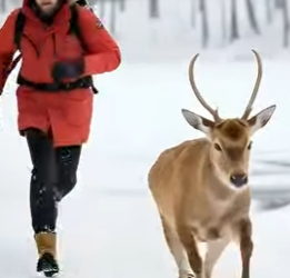 A1805004 Desperate Mother Deer Finds Help to Save Her baby🦌❄️ (Part 2)