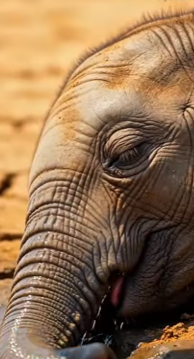 A1805001 A Mother Elephant’s Love_ Saving Her Fallen Calf in the Burning Desert (Part 2)