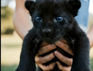 V0205009 He found a tiny black panther cub that had lost its mother and then (Part 2)