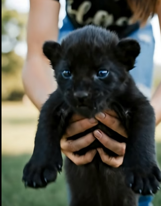 V0205009 He found a tiny black panther cub that had lost its mother and then (Part 2)