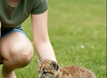 V0205008 Orphan newborn cougar found a loving home and then (Part 2)