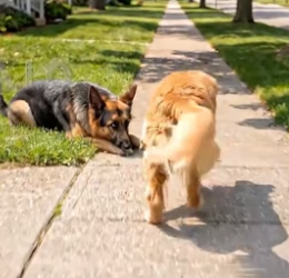H2405008 A man steals food from a puppy and speeds away in his car. The mother dog witnesses the incident and (Part 2)