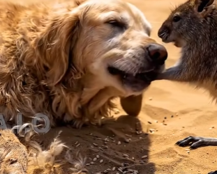 Y2605003 In the heart of a vast desert, a stray dog wanders, starved and dehydrated. After days without food (Part 2)