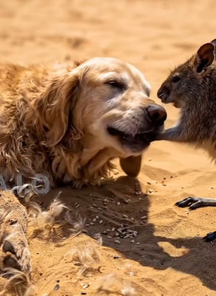 Y2605003 In the heart of a vast desert, a stray dog wanders, starved and dehydrated. After days without food (Part 2)