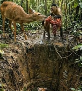 Y1304010 Old Man Saved The Fawn From well (Part 2)
