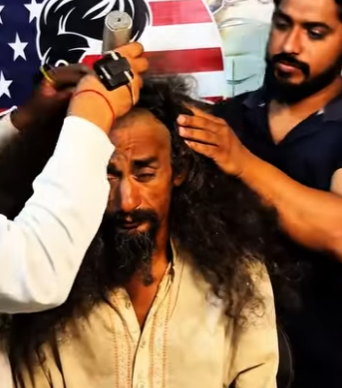 X1306005 Very Inocent Mute Man Incredible Haircut Transformation Rescued Form Old area (Part 2)